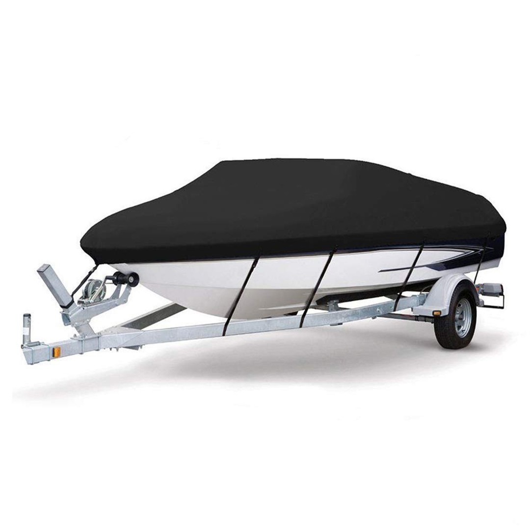 Upgrade 600D Heavy Duty Trailerable Waterproof Boat Cover